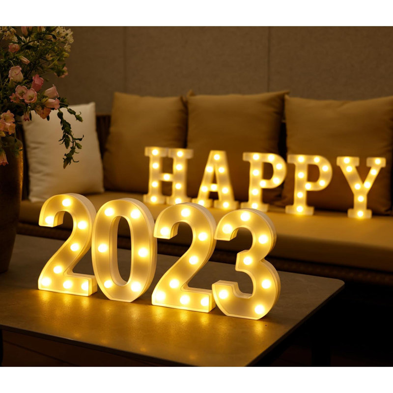 Battery powered letter lights shop